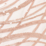 Elevate Your Event Decor with the Blush Wave Mesh Square Table Overlay