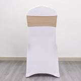 Elevate Your Event with Nude Spandex Stretch Chair Sashes