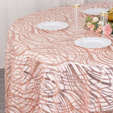 Rose Gold Wave Pattern Tablecloth Rose Gold Wave Pattern Tablecloth