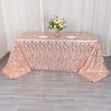 Rose Gold Rectangle Sequin Tablecloth