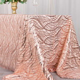 Rose Gold Wave Pattern Tablecloth
